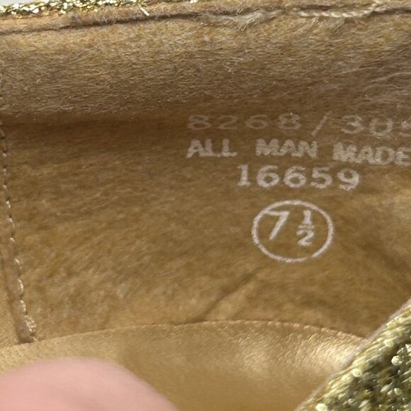 Pierre Dumas Gold Pumps size 7 1/2 - Picture 5 of 6